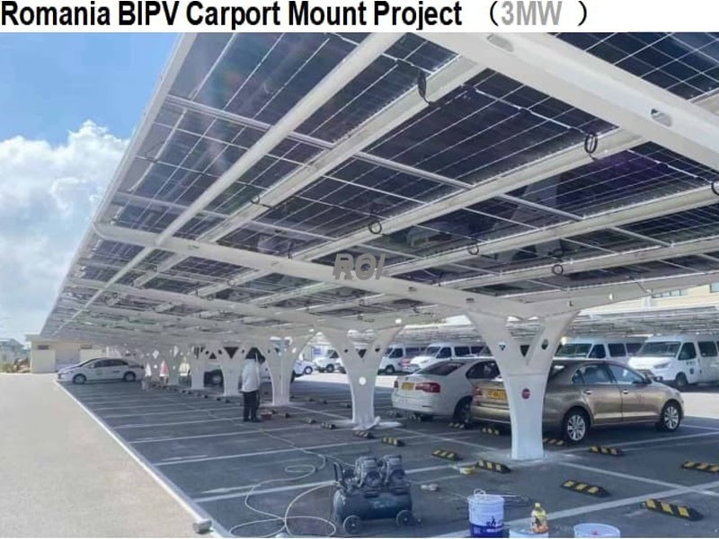 Romania BlPV Carport Mount Project