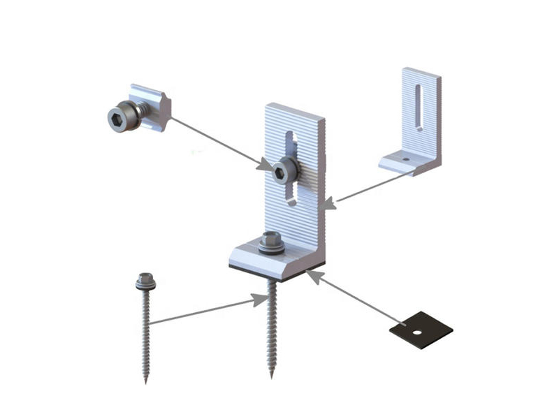 L Feet Accessory of Solar Panel Mounting for Roof Types